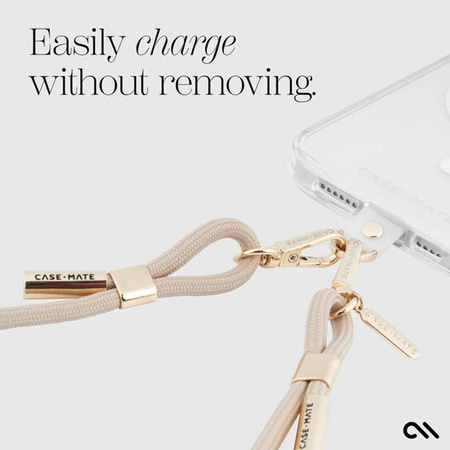 Case-Mate Phone Crossbody Rope – Smycz / pasek na ramię do telefonu (Beige)