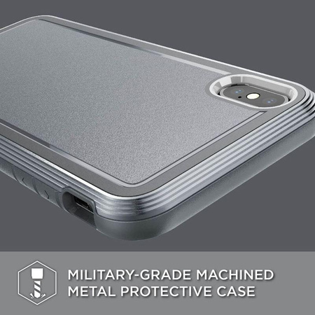 X-Doria Defense Ultra - Pancerne etui aluminiowe iPhone Xs Max (Drop test 4m) (Gray)