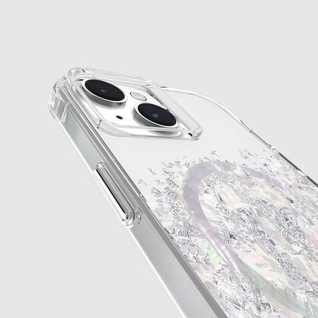 Case-Mate Karat MagSafe - Etui iPhone 15 / iPhone 14 / iPhone 13 zdobione naturalną masą perłową (A Touch of Pearl)