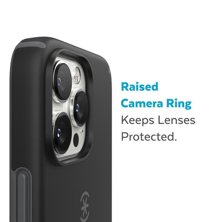 Speck CandyShell Pro + MagSafe - Etui iPhone 14 Pro Max z powłoką MICROBAN (Black / Slate Grey)