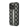 Karl Lagerfeld Monogram Stripe - Etui iPhone 14 Pro Max (szary)