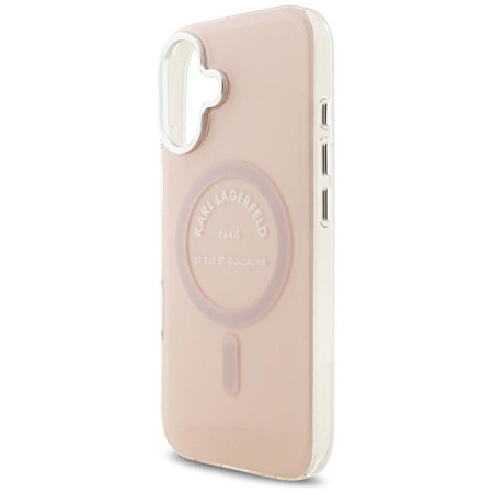 Karl Lagerfeld IML Karl RSG Logo MagSafe - Etui iPhone 17 (różowy)