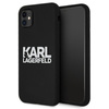 Karl Lagerfeld Silicone Stack Logo - Etui iPhone 11 (czarny)