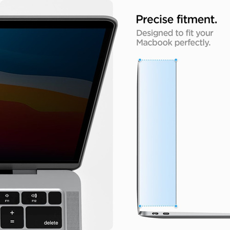 Spigen SafeView Privacy - Folia prywatyzująca do MacBook Air 13.6" M4 (2025) / M3 (2024) / M2 (2022)