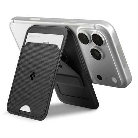 Spigen S314-3 Slim Fold Tripod MagSafe - Portfel magnetyczny z funkcją standu (Czarny)