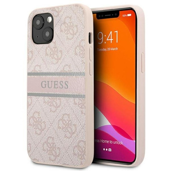 Guess 4G Printed Stripe - Etui iPhone 13 (różowy)