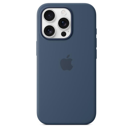 Apple Silicone Case - Silikonowe etui z MagSafe do iPhone 16 Pro (denim)