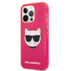 Karl Lagerfeld Choupette Head - Etui iPhone 13 Pro (fluo różowy)