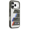 BMW M IML Metal Buttons Tricolor Lines MagSafe - Etui iPhone 17 Pro (antracyt)