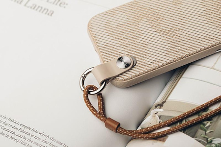 Moshi Altra - Etui z odpinaną smyczką iPhone 12 / iPhone 12 Pro (system SnapTo) (Sahara Beige)