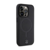 Mercedes Smooth Leather MagSafe - Etui iPhone 14 Pro Max (czarny)