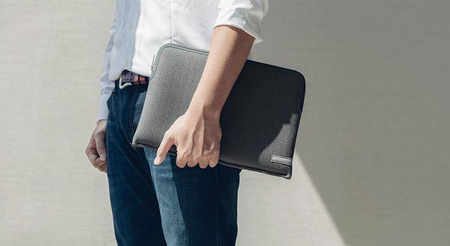 Moshi Pluma - Pokrowiec MacBook Pro 13" (2020/2018/2017/2016) / Surface Pro (2017) (Herringbone Gray)