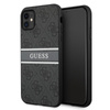 Guess 4G Printed Stripe - Etui iPhone 11 (szary)