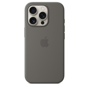 Apple Silicone Case - Silikonowe etui z MagSafe do iPhone 16 Pro (górska szarość)