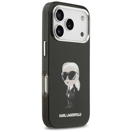Karl Lagerfeld IML Aquarelle Karl & Logo MagSafe - Etui iPhone 17 Pro (czarny)
