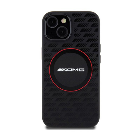 AMG Silicone Carbon Pattern MagSafe - Etui iPhone 15 (czarny)