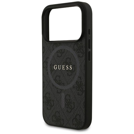 Guess 4G Ring Classic Logo MagSafe - Etui iPhone 17 Pro (czarny)