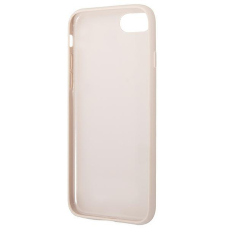 Guess 4G Metal Gold Logo – Etui iPhone SE 2022 / SE 2020 / 8 / 7 (różowy)