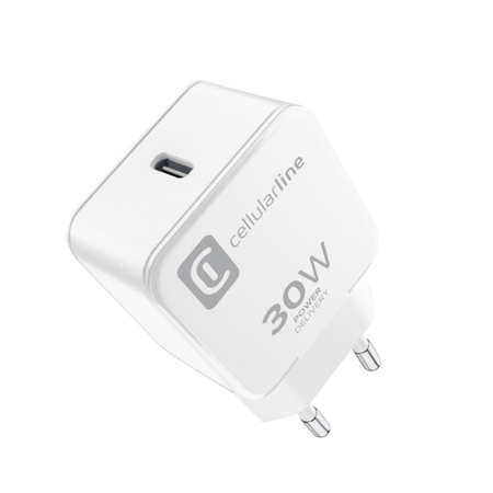 Cellularline The One - Ładowarka sieciowa USB-C Power Delivery 30W (biały)