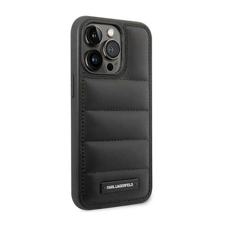 Karl Lagerfeld Puffy Elongated Logo - Etui iPhone 14 Pro Max (czarny)