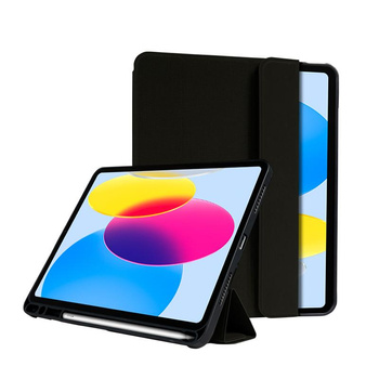 Crong FlexFolio – Etui iPad 11" (2025) / iPad 10.9" (2022) z funkcją Apple Pencil (czarny)