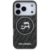 Karl Lagerfeld IML Glitter Karl & Choupette Heads Logo MagSafe - Etui iPhone 17 Pro (czarny)