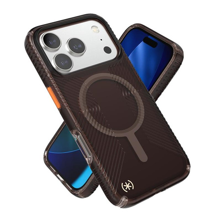 Speck Presidio Lux Grip MagSafe - Etui iPhone 17 Pro (Luxury Shade Matte / Orange)