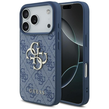 Guess 4G Big Logo - Etui iPhone 17 Pro (niebieski)