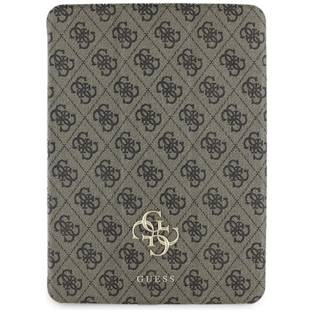 Guess Magnetic 4G Big Logo - Etui iPad Pro 11" M4 (2024) (brązowy)