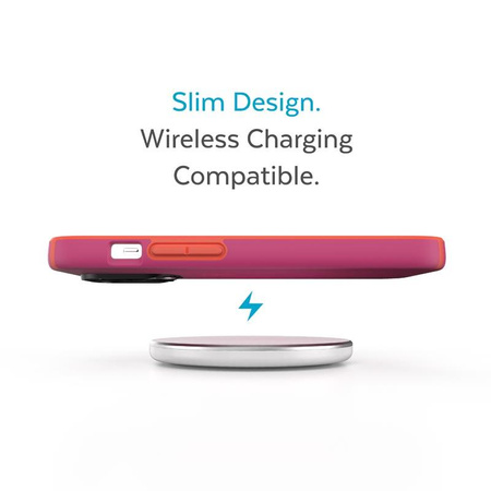 Speck CandyShell Pro - Etui iPhone 14 Pro Max z powłoką MICROBAN (Digital Pink / Energy Red)