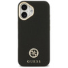 Guess Grained Strass Logo MagSafe - Etui iPhone 17 (czarny)