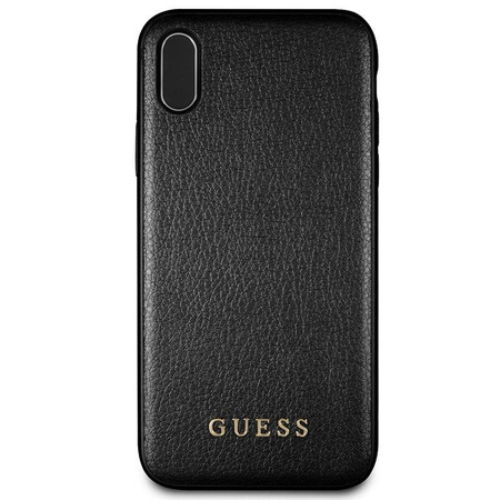 Guess Iridescent - Etui iPhone Xs / X (czarny)