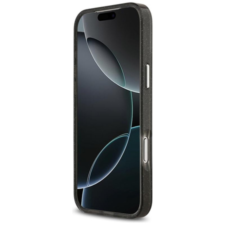 Karl Lagerfeld IML Glitter Karl & Choupette Heads Logo MagSafe - Etui iPhone 17 Pro Max (czarny)