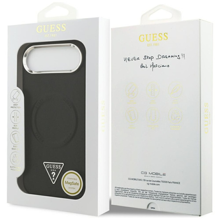 Guess Triangle Logo MagSafe - Etui iPhone Air (czarny)