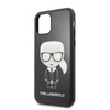 Karl Lagerfeld Double Layer Glitter Iconic - Etui iPhone 11 Pro (czarny)