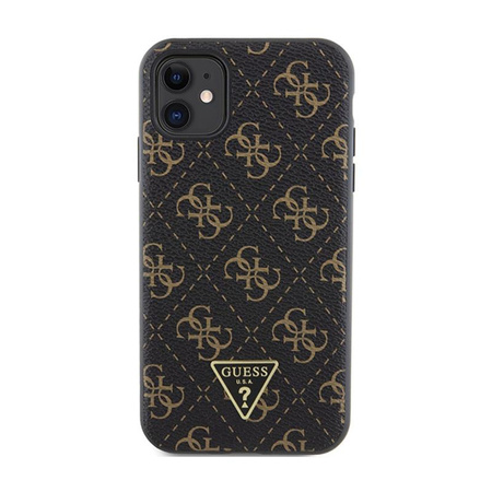 Guess 4G Triangle Metal Logo - Etui iPhone 11 (czarny)