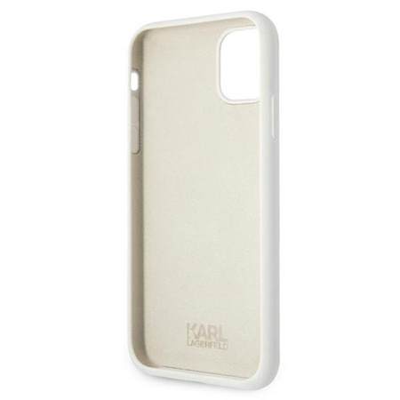 Karl Lagerfeld Choupette Head Silicone - Etui iPhone 11 (biały)