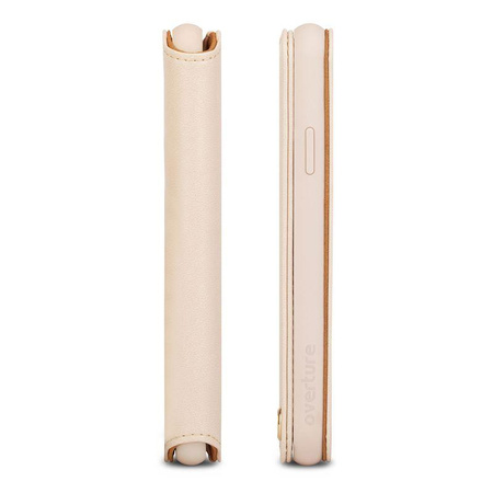 Moshi Overture - Etui iPhone Xs Max z kieszenią na karty + stand up (Savanna Beige)