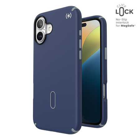 Speck Presidio2 Pro ClickLock & MagSafe - Etui iPhone 16 Plus (Coastal Blue / Dust Grey / White)