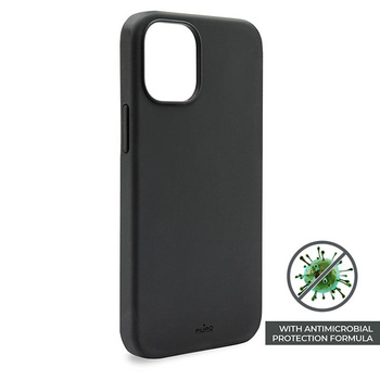 PURO ICON Cover - Etui iPhone 12 Pro Max z ochroną antybakteryjną (czarny)