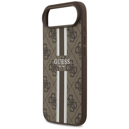 Guess 4G Printed Stripes MagSafe - Etui iPhone Air (brązowy)