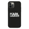 Karl Lagerfeld Silicone Stack Logo - Etui iPhone 12 / iPhone 12 Pro (czarny)