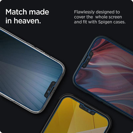 Spigen Glas.TR Slim Privacy - Szkło hartowane z filtrem prywatyzującym do iPhone 14 / iPhone 13 Pro / iPhone 13