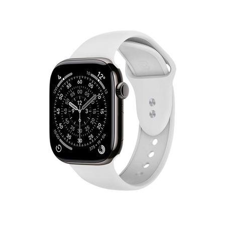 Crong Liquid - Pasek do Apple Watch 44/45/46/49 mm (biały)