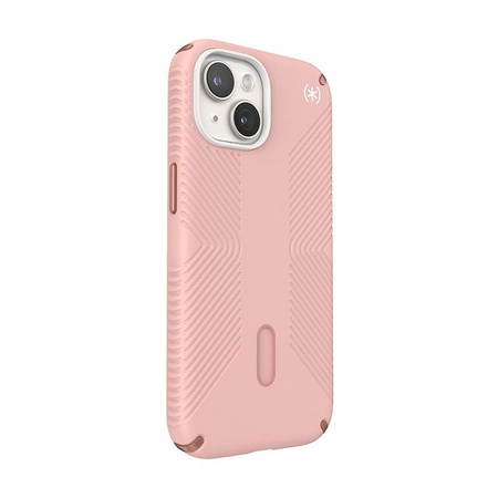 Speck Presidio2 Grip ClickLock & MagSafe - Etui iPhone 16e / iPhone 15 / iPhone 14 / iPhone 13 (Dahlia Pink / Rose Copper)