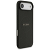Guess Grained Ring MagSafe - Etui iPhone Air (czarny)