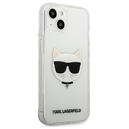 Karl Lagerfeld Choupette Head - Etui iPhone 13 Mini (przezroczysty)
