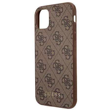 Guess 4G Metal Gold Logo – Etui iPhone 11 Pro (brązowy)