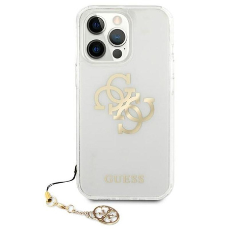 Guess 4G Big Logo Charm Gold- Etui iPhone 13 Pro (złoty charms)
