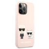 Karl Lagerfeld Slilicone Karl & Choupette - Etui iPhone 13 Pro Max (różowy)